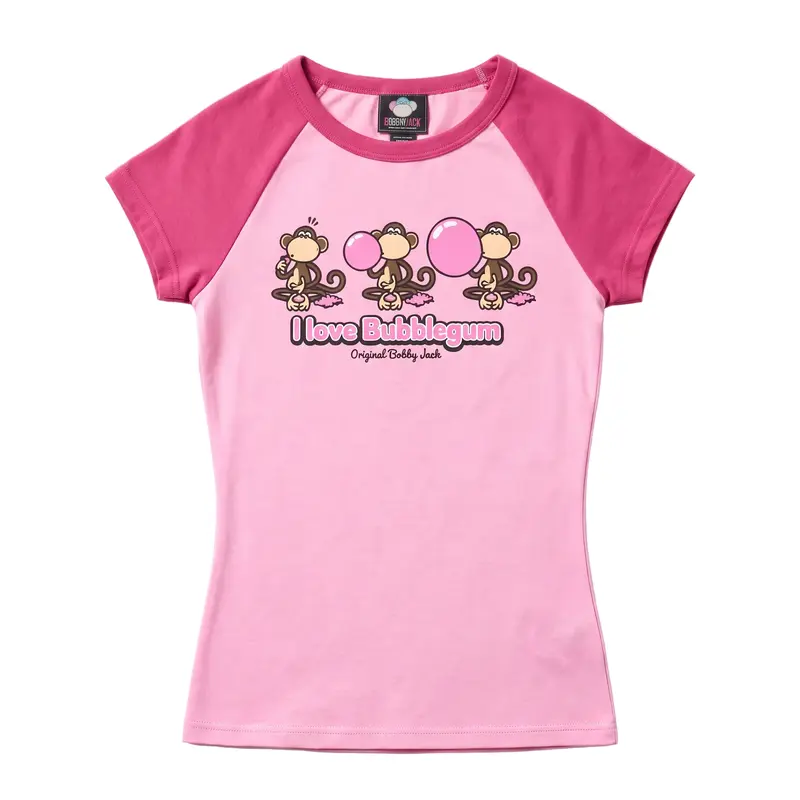 Bubblegum - Bobby Jack Raglan Top - Pink