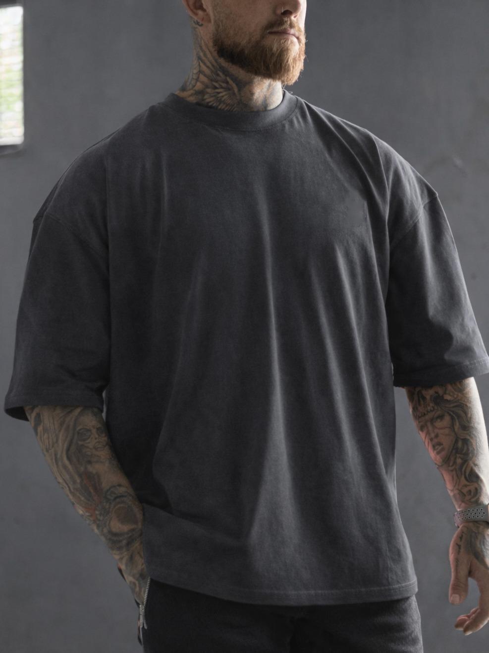 5-pack unisex short-sleeve T-shirts, American basic style, heavyweight high GSM, oversized casual athletic design; versatile tops available in multiple colors; a multi-piece set—versatile and suitable for various occasions, ideal for summer wear and a war