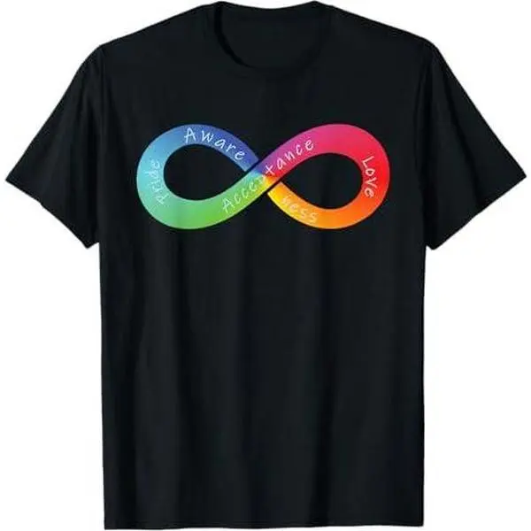 Rainbow Infinity Pride Autism Awareness Love Symbol T-Shirt