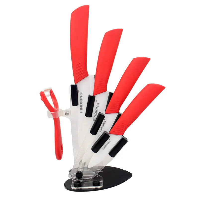 Red 6pcs Ceramic Knife Set