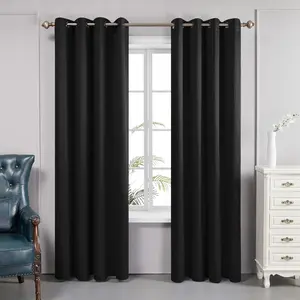 Deconovo Premium Blackout Curtains – Light Blocking Double Layer with White Grommets