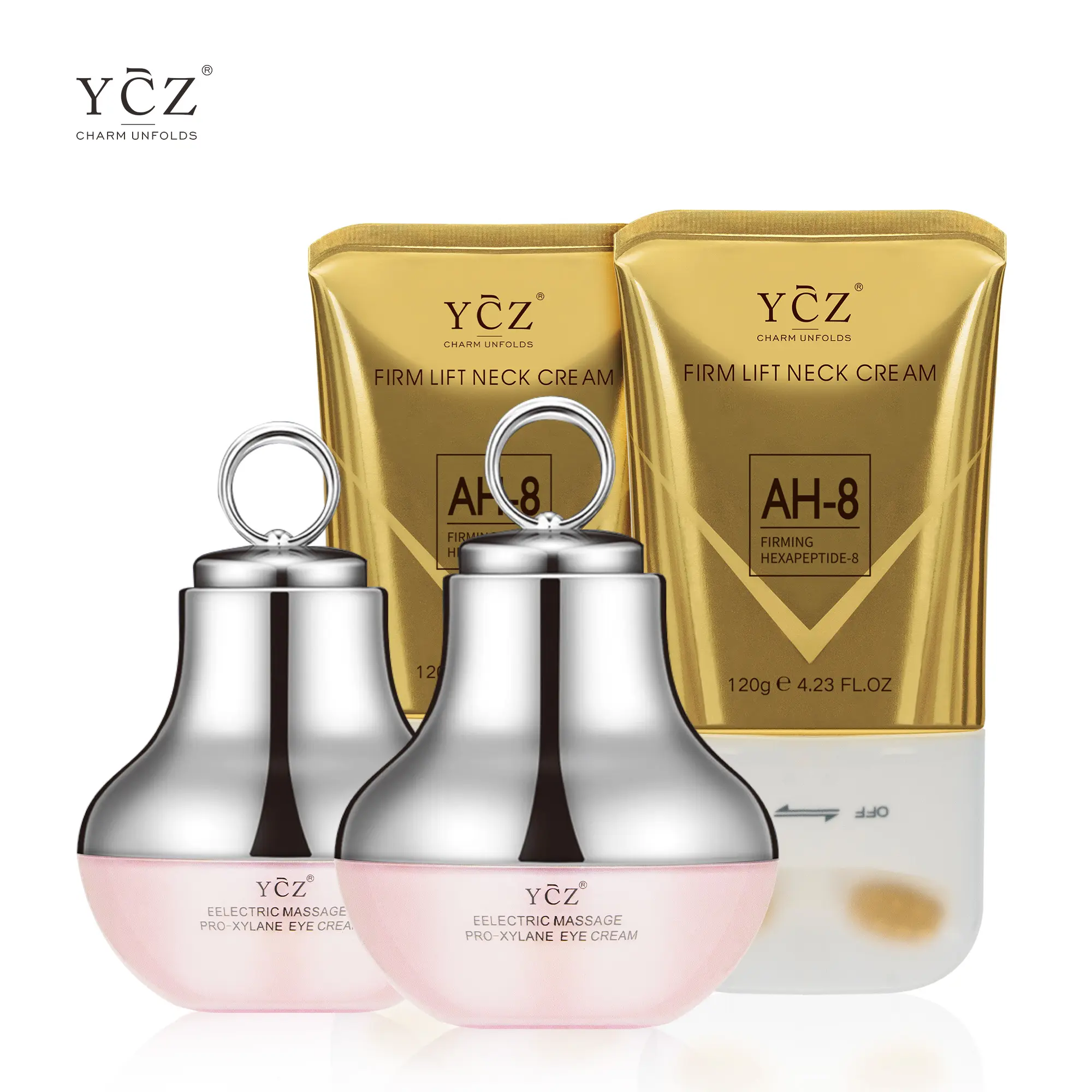 フェイスクリーム ycn YCZ] Neck & Eye Care 4-Piece Set – 2 Neck Creams + 2 Eye Creams