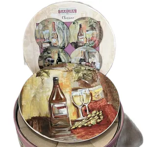 SET OF FOUR STONEWARE Serving Plates