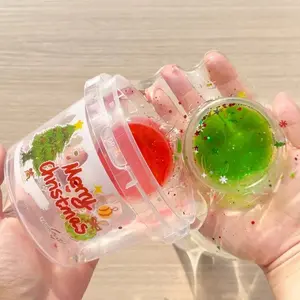 Christmas-Themed Water Slime — 3 Styles: Christmas Tree, Candy Cane, Snow on Christmas Eve (500ml) | Premium Scent | Fascia-like Texture | Whimsical Stress-Relief Toy | ASMR, Stress Relief, Fidget Toy, Best-Selling