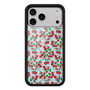 2026 latest mobile phone case, Wildfl high-end version alternative Berry Paradise phone case suitable for Apple iPhone 17/16/15/14/13/12/Pro/Max/plus, hard shell air full protection 11 protective case, Samsung anti-drop wf retro cherry