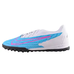 Men's Nike Phantom GX Academy TF Soccer Cleats - Lace-Up Grip Footwear with Rubber Studs, Mesh Upper, Agility Design for Hard & Artificial Grass - House White Official Maison Mihara Shoes