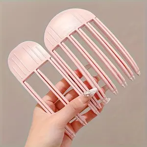 Hair Root Fluffy Comb Clip, 2 Counts Hair Root Volume Comb Clip, Heatless Hair Styling Tool for Women & Girls, Hair Styling Accessories