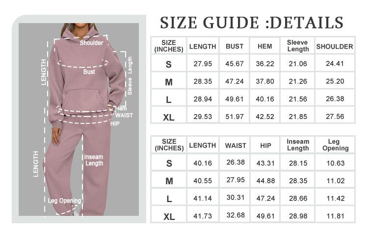 AUTOMET Womens 2 Piece Outfits Lounge Hoodie Sweatsuit Sets Oversized Sweatshirt Baggy Fall Fashion Sweatpants with Pockets Casual Long Sleeve