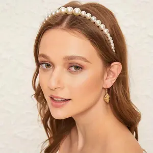 20pcs White Pearl Stackable Bracelets Set Fashion Wedding Party Jewelry for Women