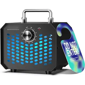 Ozone Generator 60,000 mg/h, Compact, 10s Safety Evacuation, Precision  Control, O3 Odor Eliminator for Home, , Pet Smell, and Basement up to 2600 Sq.Ft - OZA1, Black