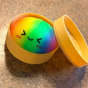 Rainbow Squishy Dumpling - Fun and Colorful Stress Relief Toy for Kids and Adults