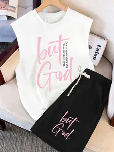 Men's Casual Sleeveless Tank Top and Shorts Set, Breathable Lightweight Fabric, Fashion Print, Solve Your Dressing Woes