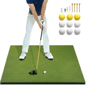 Bltend Thickened Golf Mat: 5X4Ft & 5X5Ft Heavy-Duty Golf Hitting Mats Practice O
