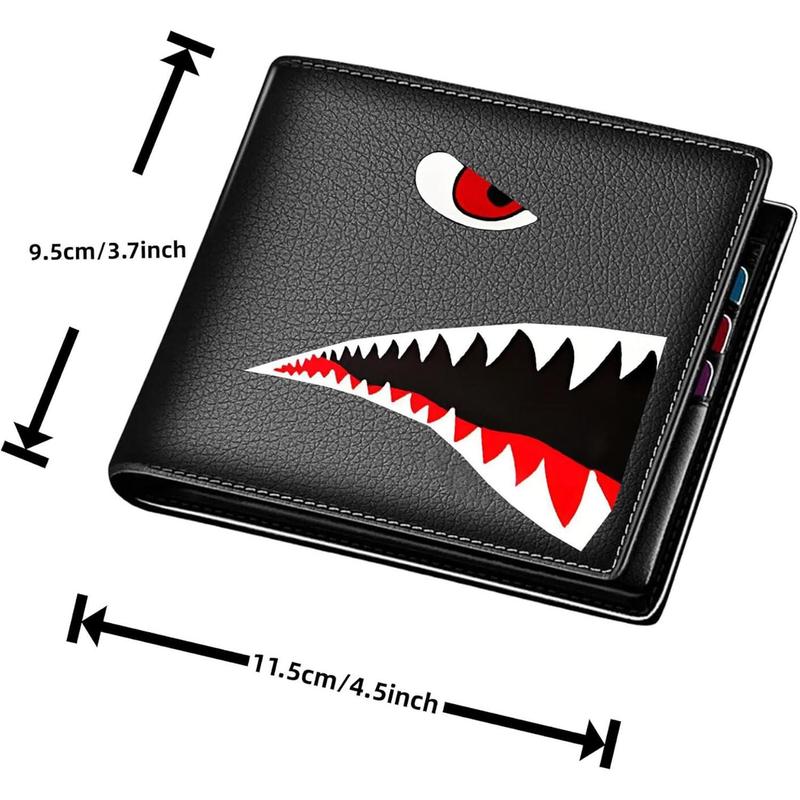 Men's Short Wallet Money Clip Pu Leather Horizontal Wallet Coin Purse Red