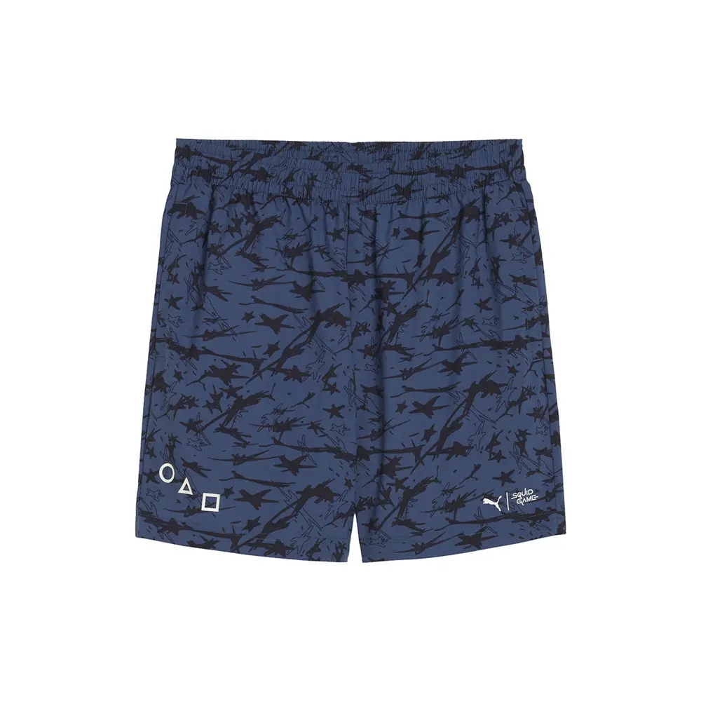 PUMA Mens X Squid Game Relaxed 6 Inch Shorts Casual Bottoms Casual - Blue