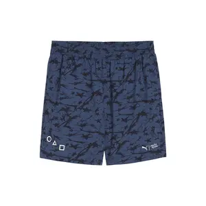 PUMA Mens X Squid Game Relaxed 6 Inch Shorts Casual Bottoms Casual - Blue