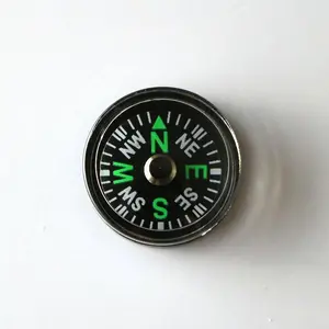 20mm plastic compass, outdoor accessory, metal key, climbing hook, magnetic needle, compass