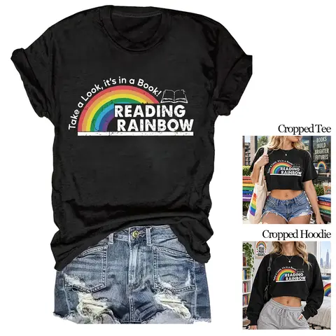 Women's Fitted Cotton Crew Neck Shortsleeve Graphic Tshirt - Soft Breathable Athletic Tshirt with Loose Drop-Shoulder, Retro Casual Summer Streetwear for Reading Lovers, Valentine's Day Party (Graphic Tees Women)