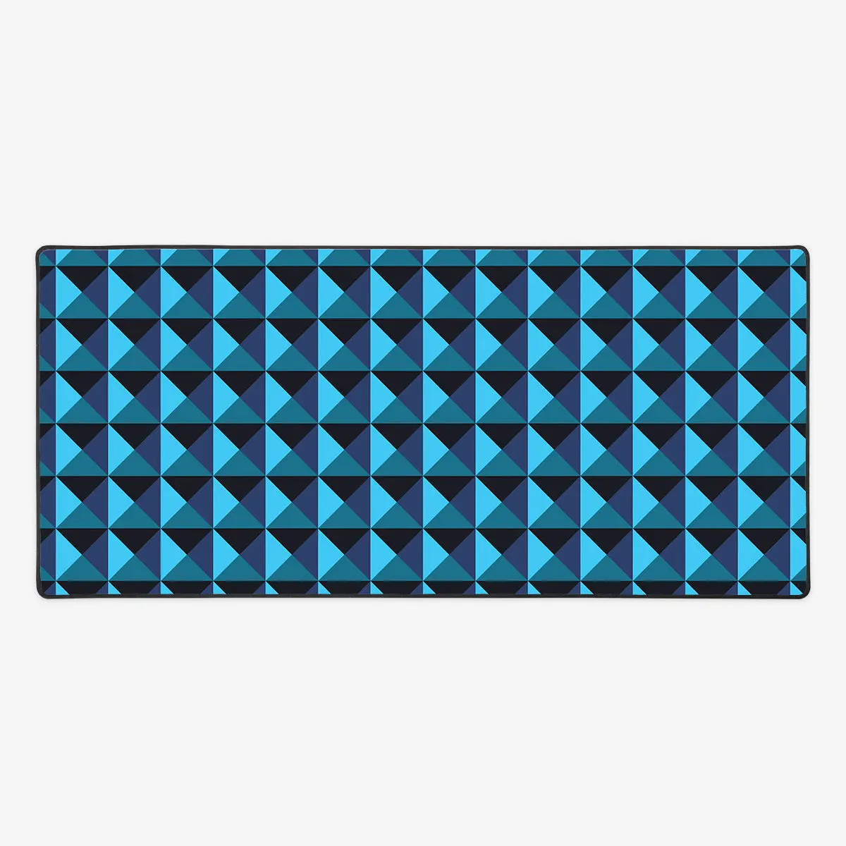 Interlocking Triangles Extended Gaming Mousepad, Computer Pad with Precise Movement, Stitched Edges for Computers & Office Use