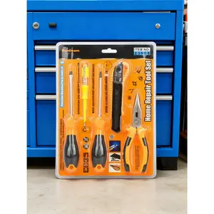 5PCS screwdriver set for household hardware tools, carbon steel screwdriver and pliers combination, suitable for electronic product maintenance, motorcycle maintenance, automobile maintenance and other occupations, with high strength and durability.