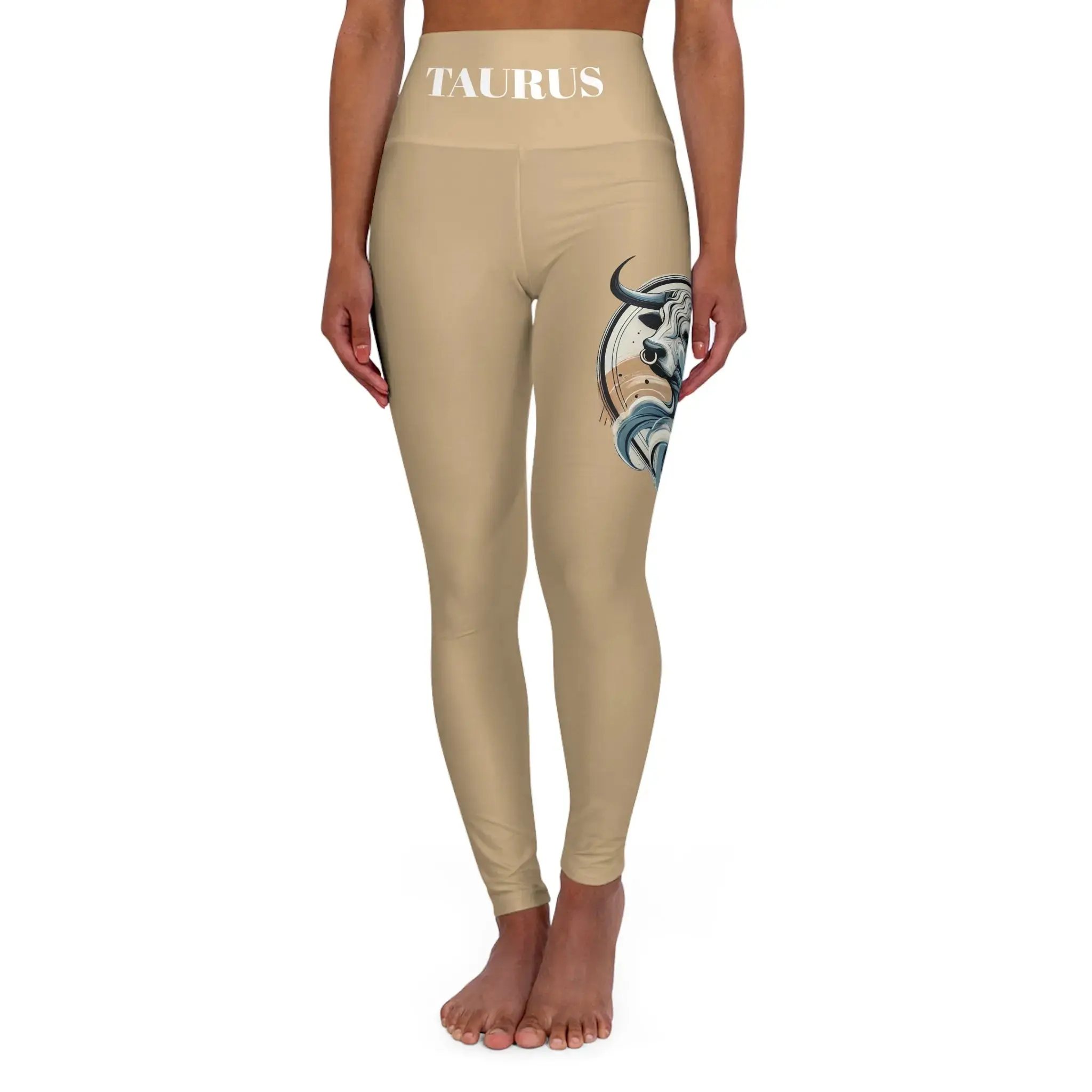 Taurus Tan leggings Yoga Leggings (High waisted)