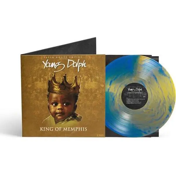 Young Dolph - King Of Memphis (10 Yr) - Royalty BLUE/GOLD (Vinyl LP)