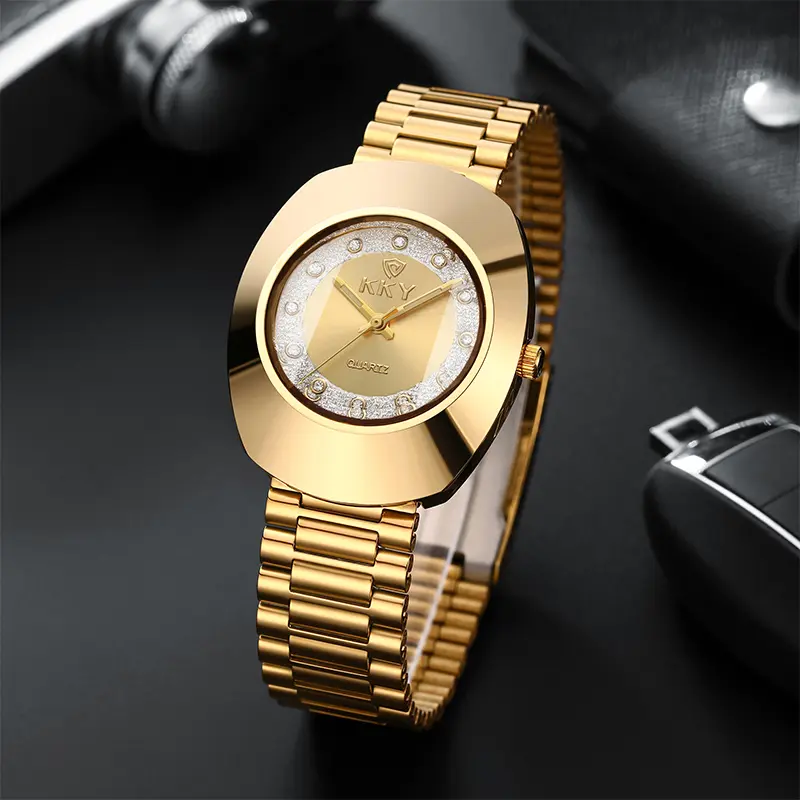 Fashionable Couple Fashion Watches, Waterproof Wristwatches with High-Quality Quartz Movement, Minimalist Stainless Steel Mesh Band, Fashionable Watch