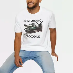 BOMBARDINO CROCODILO Shirt, Italian Brainrot Meme Tee, EU Variant Meme T-Shirt, Trallalero Trallallà Shirt, Gen Z Funny Tee, Gen Alpha Meme Shirt