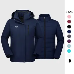 Women's 3 in 1 Waterproof Ski Jacket Windproof Winter Snow Coat Snowboarding Jackets Warm Raincoat   giftideas christmasgift