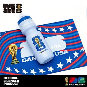 The Ultimate Official FIFA World Cup 2026 Lightweight,convenient Sport Kit----24oz Squeeze Bottle and Sports Towel Sportshaker