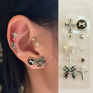 LuluPop No Piercing Ear Seeds Jewelry – Stick On Earrings for Stress Relief & Aesthetic Looks Magnetic Acupressure Ear Cuffs – No Piercing Cartilage Studs | Ear Seeds Jewelry for Slimming & Stress Relief ear seeding clip-on earring, ear seed patches