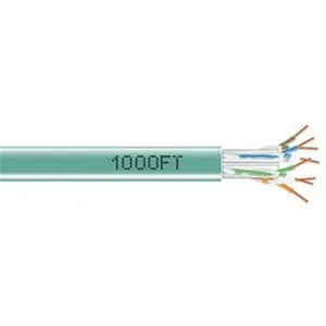 Black Boxwork Services  Gigatrue 550 Cat6 Bulk 1000 ft. PVC- Green Plbox