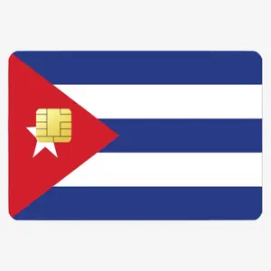 Debit Card Sticker Cuba Flag - Show Your Love for Cuban Culture
