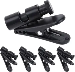 5 Pack Headphone Clips Headset Cable Clips for Earphone Wire Clips Cable Cord Clamp Hooks Collar Clamp Clothing Clips Earphone Winder Earbud Cable Clip Clamp Hooks, Fixing 2-4Mm Headphone Wire Xthrotsenk