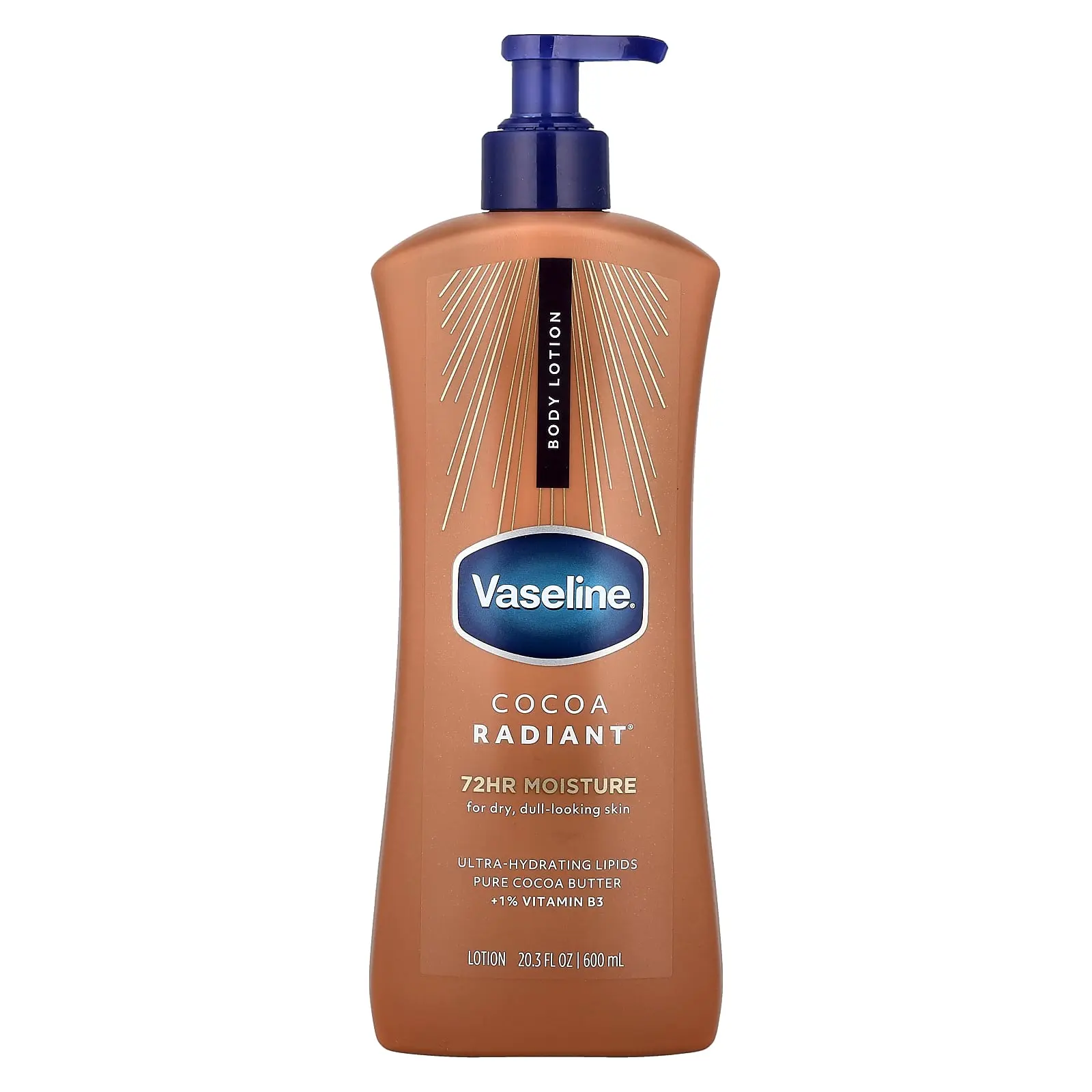 Vaseline Cocoa Radiant®, Body Lotion, For Dry, Dull-Looking Skin, 20.3 fl oz (600 ml) Vaseline Cocoa Radiant®, Body Lotion, For Dry, Dull-Looking Skin, 20.3 fl oz (600 ml)