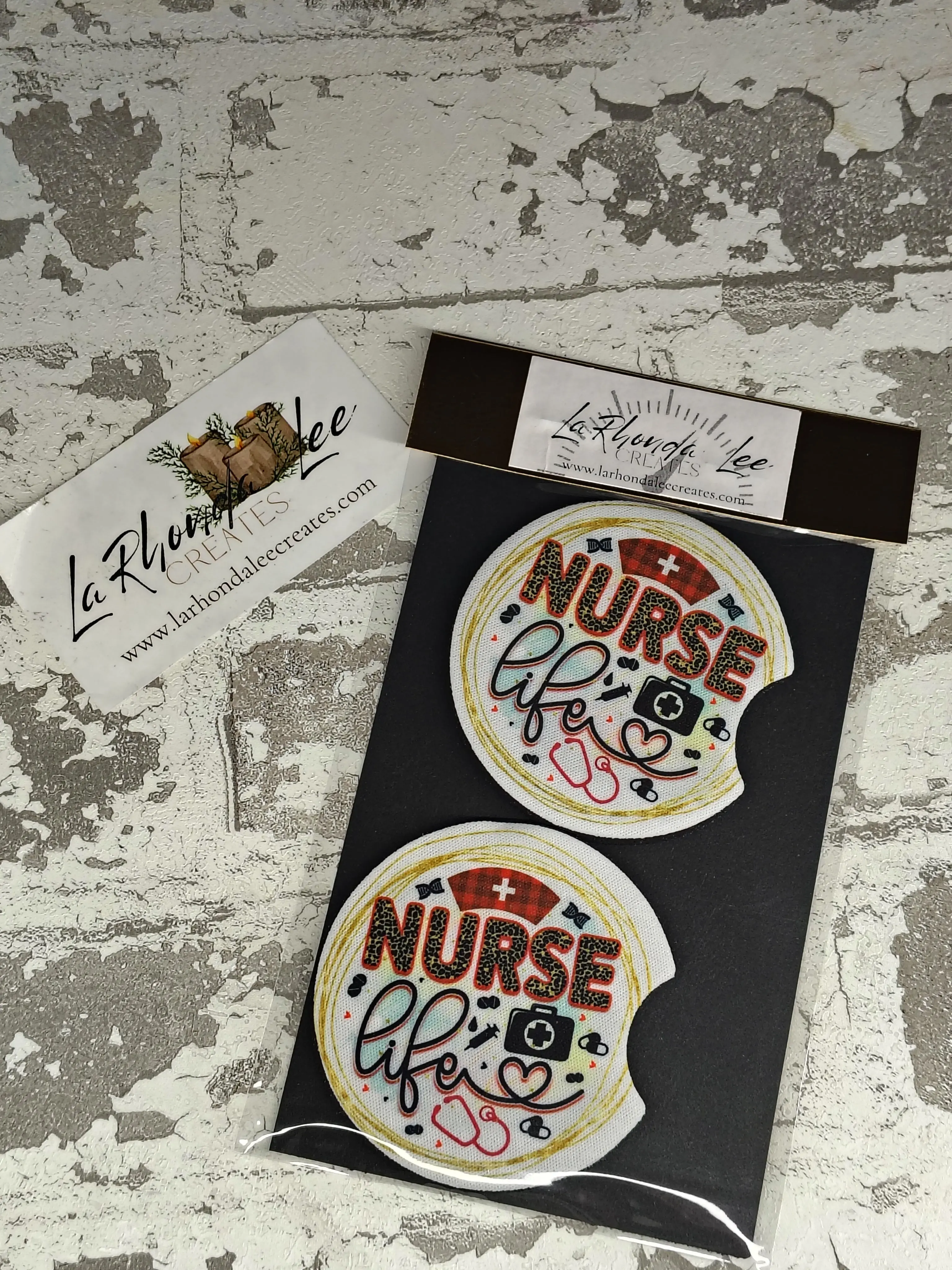 1090-Nurse Life Coasters 2pk