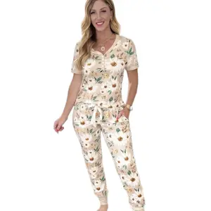 Shirley and Stone Daisy Pajamas Loungewear Nightwear