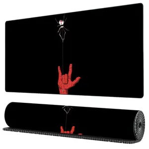Minimalist Spider-Man Mouse Pad Grande non-slip and washable rubber base, suitable for computers and office decoration - an ultra-long computer accessory, the preferred gift for gamers, fashionable decoration for study and work area