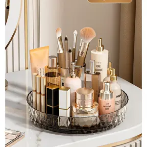 Rotating Storage Rack for Kitchen Countertop, Multi-Functional Rotating Tray, Spice Organizer, Living Room Desktop Storage Tray