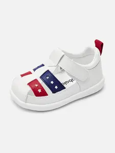 Balabala Toddler Shoes - Closed-Toe, Breathable Star Sandals with Adjustable Strap for Baby First Walkers