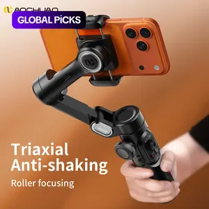 Foldable Phone Gimbal Stabilizer, Cellphone Camera Stabilizer, 1 Count 3-Axis Smartphone Gimbal with Focus Wheel, Vlog Stabilizer for iPhone 15/14/13/12 Pro Max & Android, Handheld Gimbal Stabilizer #GLOBAL PICKS