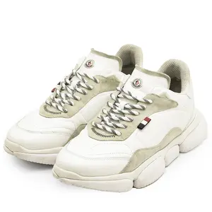 Pre-owned MONCLER Suede Small Leather Goods Bubble 2 Leather Sneakers