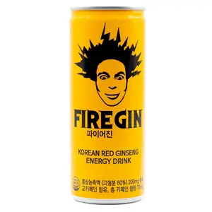 FIREGIN Korean Red Ginseng Energy Drink Beverage Honey Flavor 250ml / 8.45 fl oz