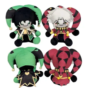 Pierrot Harlequin The Freak Circus Plush Toys Peluche Doll Green Black Soft Stuffed Toy Collectible Gift For Anime Game Fans
