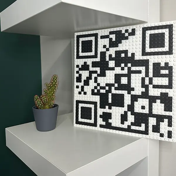 Custom Brick QR Kit - Build your own functional QR Code that you control!