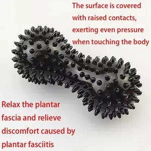 Peanut Hedgehog Massage Ball, Fascia Ball for Muscle Relaxation, Fitness Recovery Training, Sensory Toy for Foot Sole, Shoulder, Neck, Body Care