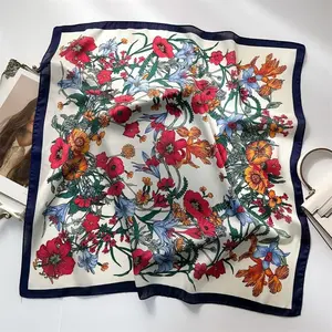 Fine Flicker|70cm silk scarf, professional small square scarf, high-end sense neckerchief, versatile for spring and summer,A thoughtful, elegant gift for colleagues, friends, or loved ones on birthdays, anniversaries, or holidays|gift box|gift bag