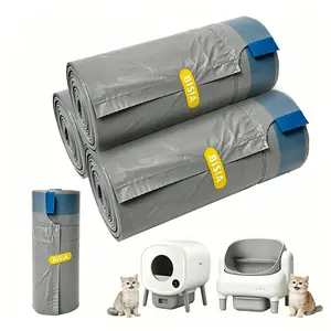 60 Count Heavy Duty Cat Litter Bags for Automatic Self-Cleaning Litter Boxes - Leak-Proof & Tear Resistant Draws#Summervibes #petLoversement Liners for Self-Cleaning Automatic Litter Box #Summervibes #petLovers