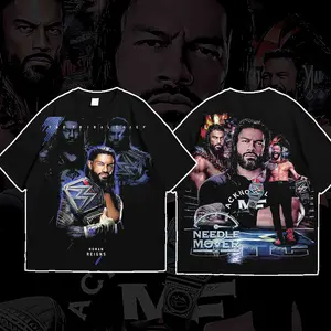 [WWE] WrestleMania 42 Premium Cotton T-Shirt, Roman Reigns  Graphic Tee, Apex Predator Vintage Wrestling Tee for Men Women, Gift for Wrestling Fans, Gift for Him