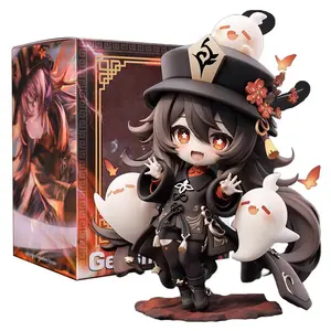 16CM Anime Game Genshin Hutao Figure Q version cute model toy gift collection Action Figure PVC Doll